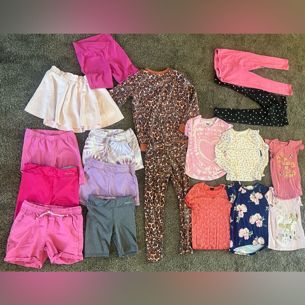 Girls 7/8 7-8 7 8 10-12 10/12 10 12 Lot Bundle Animal Tops Bottoms Shirts Pants